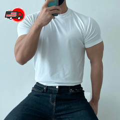 High quality T-shirt men’s short sleeve training T-shirt high elastic cotton
