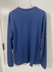 Coleman Outdoors TShirt Size L Blue Long Sleeve Cotton Poly Blend Preowned Good