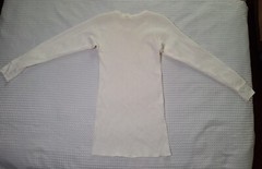 Vintage 1970s 1980s Medallion White Cotton Blend Thermal Shirt Size XL USA