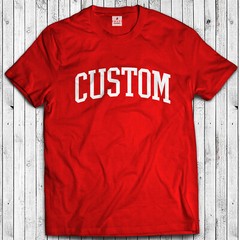 Custom Text University Font Shirt – Sports or School Custom T-Shirt College Gift