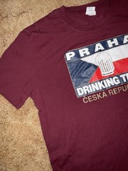 Praha Drinking Team Česká Republika Czech Republic Shirt Sz XL