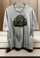 Monster Energy AMA Supercross T-Shirt 2015 FIM World Championship X-LARGE Gray