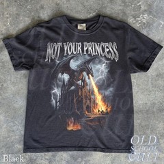 Not Your Princess Dragon Vintage Fantasy Art Comfort Tee