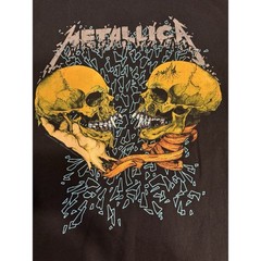 Vintage 1991 Metallica Sad But True Pushead Shirt Rare Double Sided Single