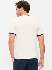OLD NAVY Men’s Crew Neck Trim Ringer Pique T-Shirt Tee NWT, Many colors & Sizes