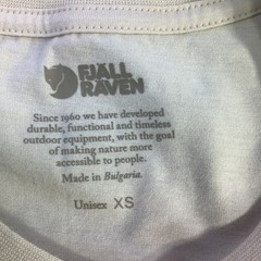 Fjallraven Kanken T-Shirt Boston Chalk White Organic Cotton Unisex Size XS NWT