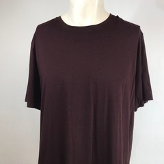 Vince Mens Pima Cotton Crew Neck T-Shirt Burgundy XL Short Sleeve Tee