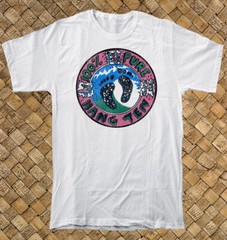 Retro Surf T Shirt 100% Cotton Vtg Art 100% Pure Hang Ten Surfer Surfing