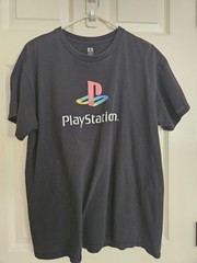 Playstation Logo T-Shirt Official Product Tee Adult Large Size