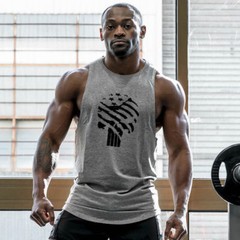 Gym Men Fashion Tank Top Bodybuilding Stringer Singlet Sport training Undershirt