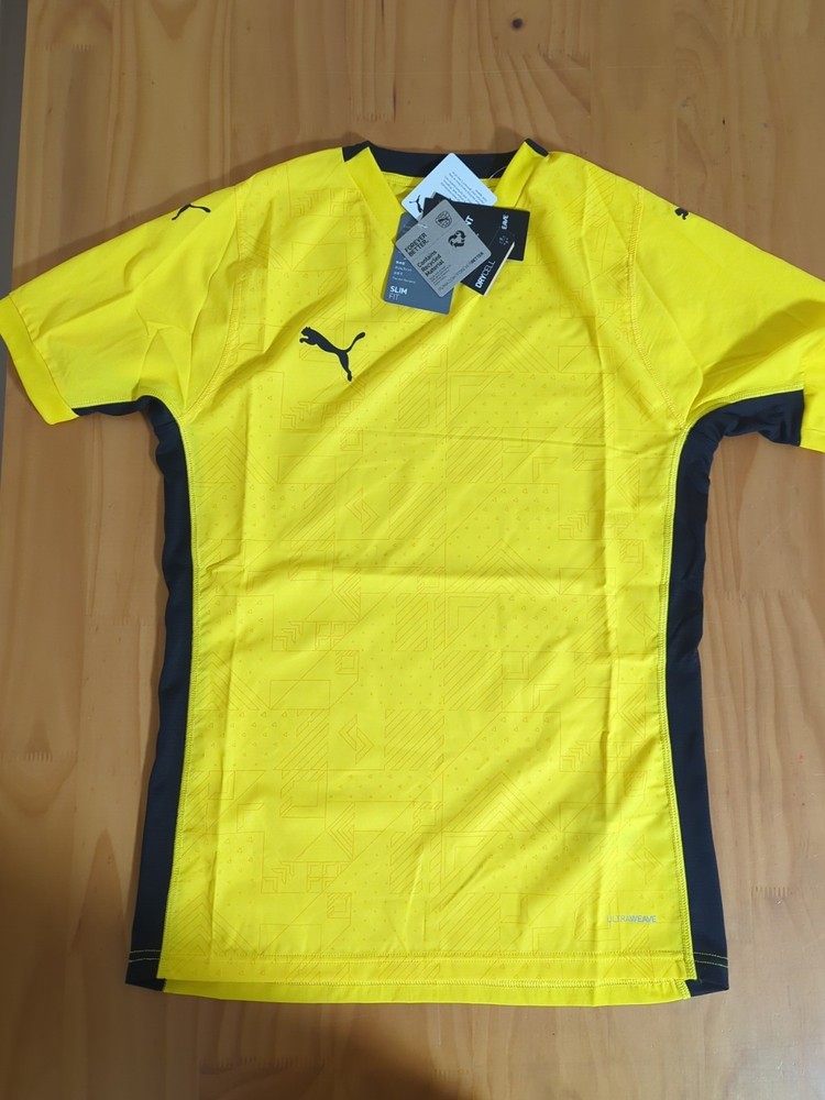 NWT PUMA Team Cup Jersey, Color Cyber Yellow Men’s Size Small S New NWT