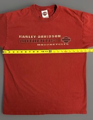 Harley Davidson Aces & Eights Mason, Ohio Red Two Side Graphic Tee Shirt Size L