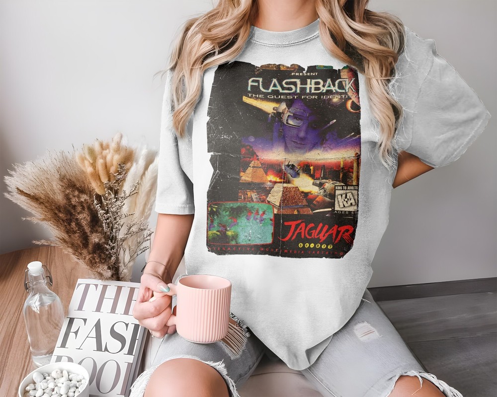 Flashback The Quest for Identity – 32 bit Game Art T-Shirt 8 Colors Sizes S-5XL
