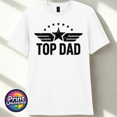 Classic Top Dad Tee Funny Dad T Shirt Retro Print Father’s Day Gift for Dad Tee