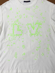 Louis Vuitton LV Logo Spell Out Embroidery Inside-out Heavy Cotton Shirt