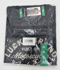 Lucky Brand New Mens T Shirt XL Charcoal Gray/Black GraphicTee NWT