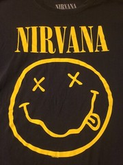 NIRVANA T-Shirt Smiley Face Logo OFFICIALLY LICENSED New Authentic