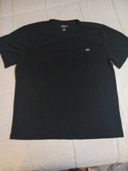 Men’s Dickies Short Sleeve Active/Workwear Pocket Tee.Black XL Crewneck