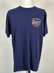 Vintage 9-11 Twin Towers NYPD FDNY T-Shirt Delta Pro Weight Men’s XL Made in USA