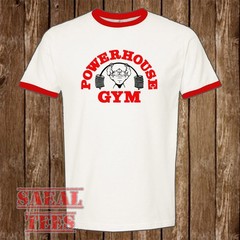 Powerhouse Gym Men’s Ringer Red Size S-3XL
