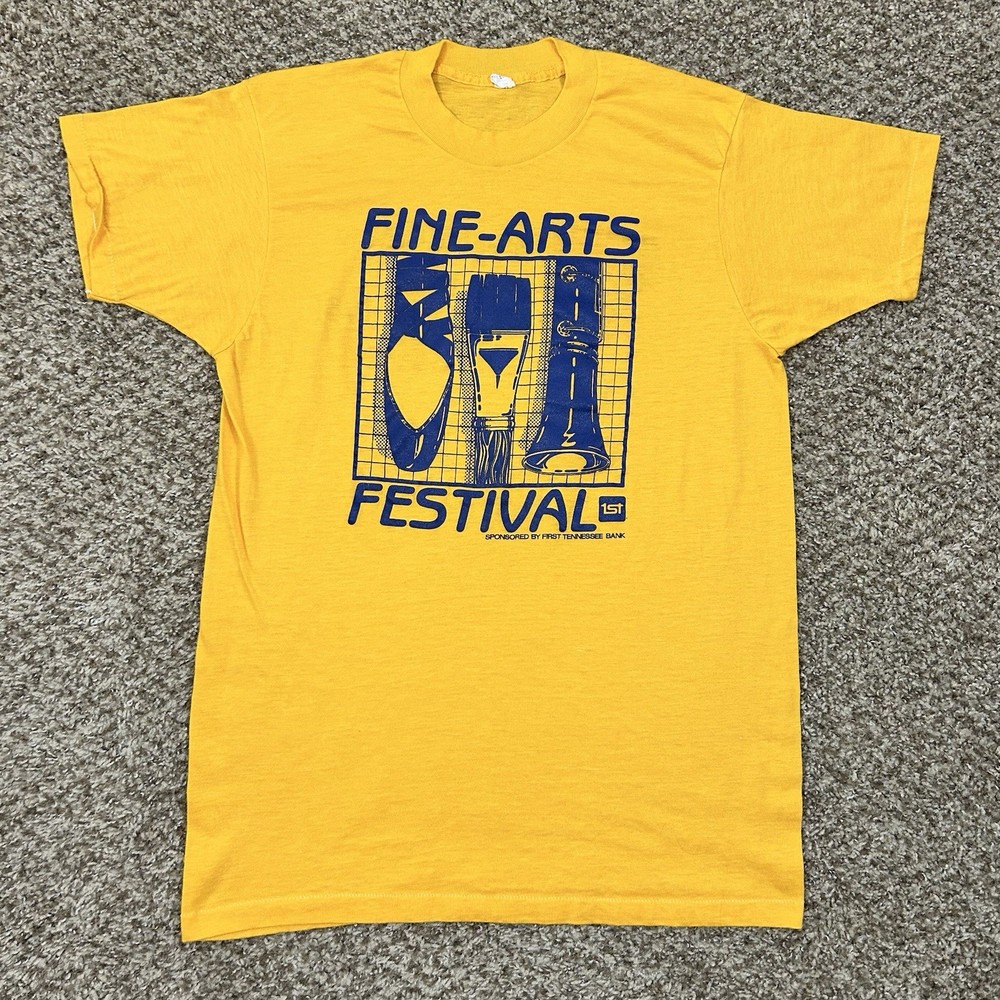 Vintage 80s 1981 Fine Art Festival Memphis Tennessee 50/50 Fit Mens Medium/Large