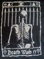 Death Wish 13 Tshirt XSmall Black Skeleton Swords