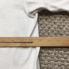 Vintage JCPenney Shirt Mens M/L White Blank Combed Cotton Tee Crew Neck