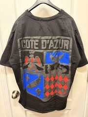 Rhude Cote D’Azur Crest Graphic Print Men’s Black Cotton T-Shirt XL