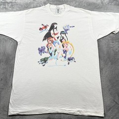 Vintage 1996 Battle Skipper Anime Comic Images T-Shirt Mens XL White Promo