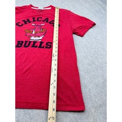 Homage Chicago Bulls Mens Red Heather Graphic T-Shirt NBA Championship Rings M