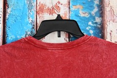 Men’s The Flash DC Comic T-Shirt Fitted Short Sleeve Crew Neck MEDIUM Red NEW