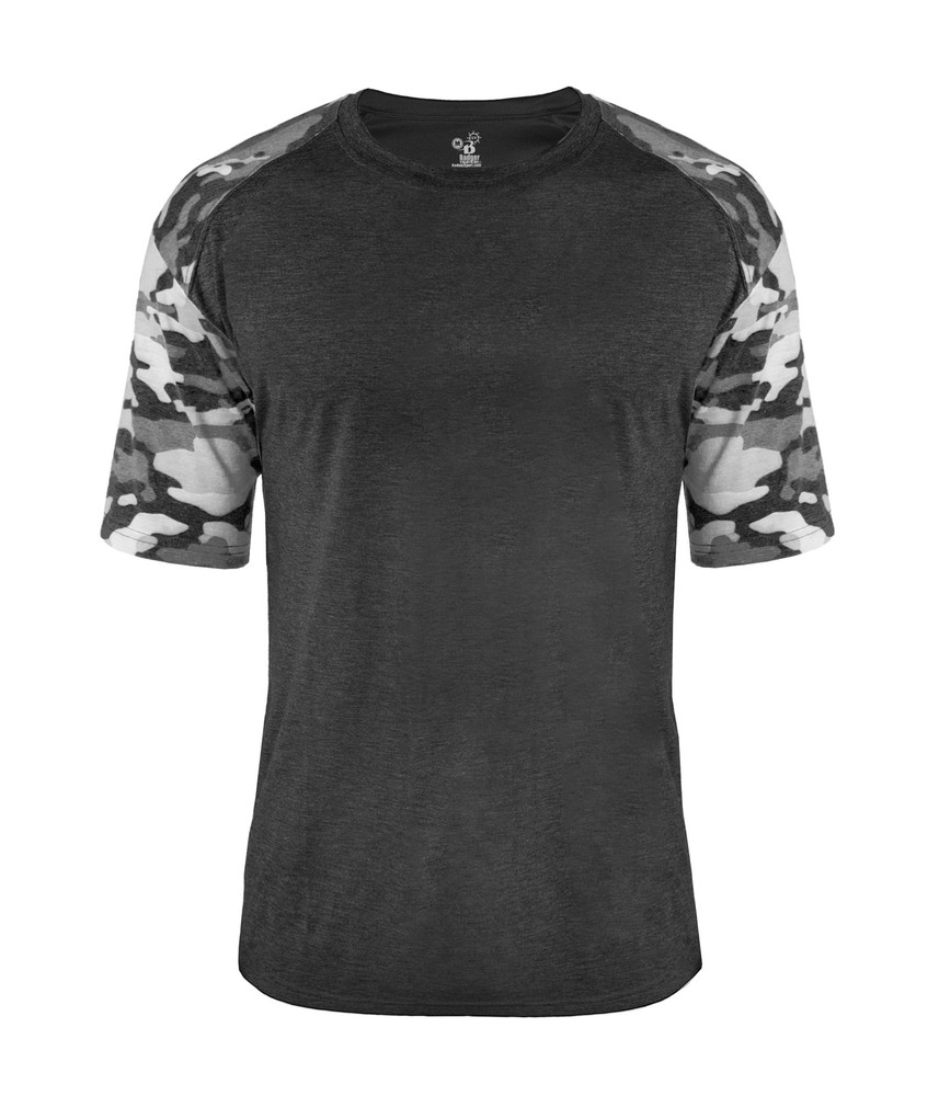 Badger Sport 497000 Mens Vintage Camo Sport Tri-Blend T-Shirt
