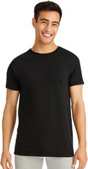 Hanes Originals Stretch Men’s T-Shirt – Black , Gray (Pack Of 3) Size M