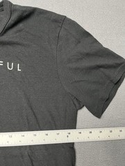 Feel Powerful Gym Shirt Men’s Size Lg Black S/S Shirt Cotton Poly Made In USA