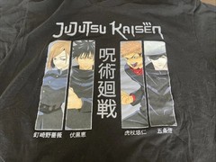 Jujutsu Kaisen Men’s Shirt Short Sleeve Graphic Tee Size XL 46/48 Black
