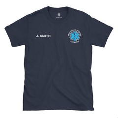 EMS EMT Paramedic Emergency Medical Reflective T-Shirt Tri-Blend Customizable
