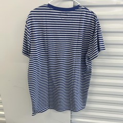 J.Crew Shirt Mens XL Blue White Stripe Slim Pocket Crewneck Tee Casual Top