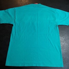 *read* Adult Medium Disney Embroidered Goofy Cyan T-Shirt Mickey Inc. Tag Med M