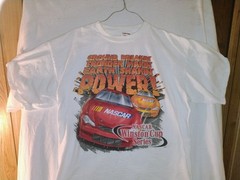 CHECKERED FLAG SPORTS MEN’S XL 2001 NASCAR WINSTON CUP SERIES VINTAGE T-SHIRT