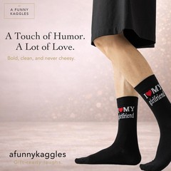 Father day Gifts for Husband Boyfriend I Love My Wife/Girlfriend Socks,Annive…