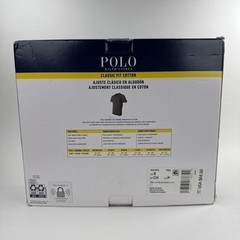 Polo Ralph Lauren Small Cotton Classic Fit V-Neck T-Shirt 6 Pk Black NCVNP6
