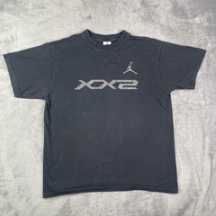 Y2K Nike Air Jordan Shirt Mens Large Black XX2 22 Basketball Jumpman Hip Hop VTG
