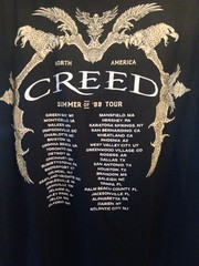CREED summer Of 99 Official Concert Tour Shirt 2XL XXL