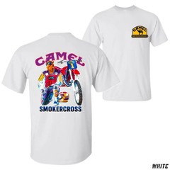 Camel SmokerCross Motocross T-Shirt, Vintage MX Racing Tee, Retro Dirt Bike