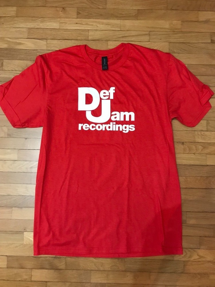 Def Jam Recordings red t-shirt