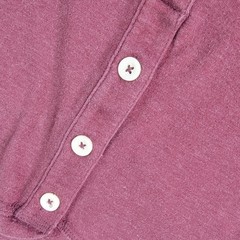 The Normal Brand Mens Shirt Size XXL Burgundy Puremeso 3 Button Henley L/S Logo