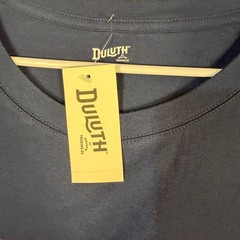 Duluth Trading Co Navy Blue Graphic T-Shirt XL NWT Cotton Short Sleeve Tee