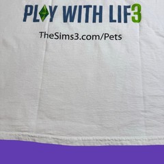 The Sims 3 Pets Mens XL T Shirt EA Games Video Game Promo Y2K White Cotton