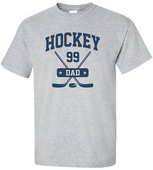 Personalized “Hockey Dad” T-Shirt Sz S-4XL sports ice roller team parent custom