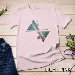 Geometric Mountains T-Shirt- Abstract Mountain Camping Tee Unisex T-shirt